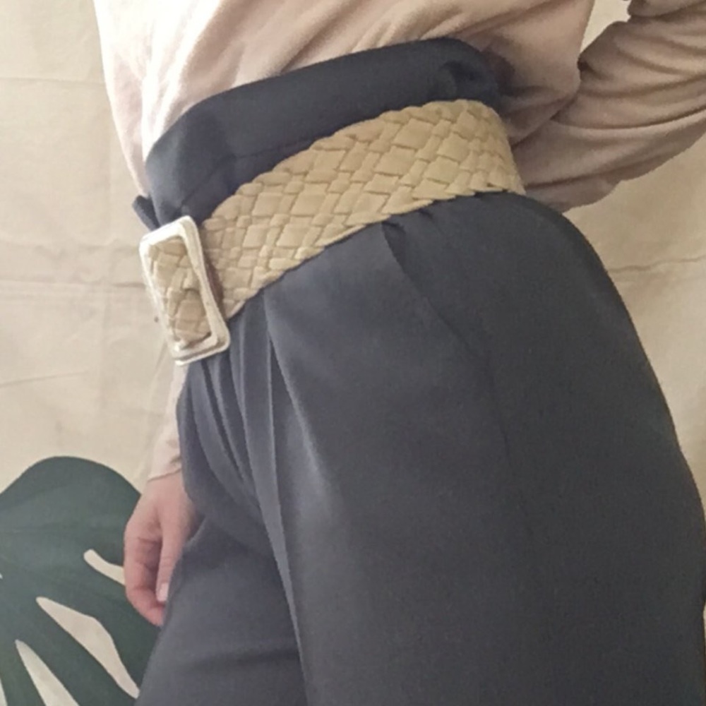 BCBGMAXAZRIA Braided Woven Belt